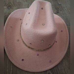 Justice Pink Rhinestone Cowgirl Hat